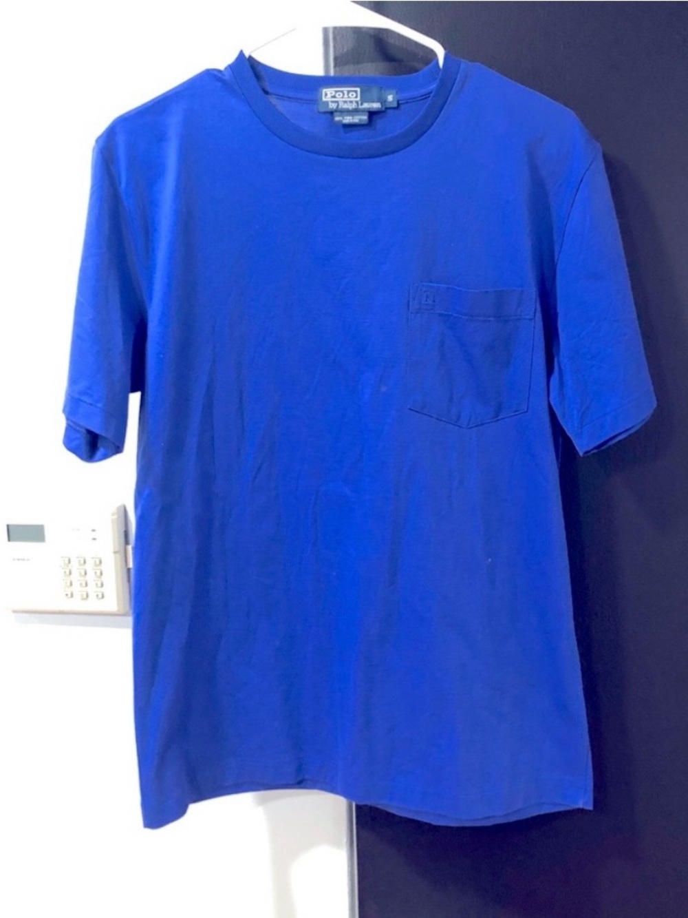 Ralph Lauren Polo Solid Royal Blue Short Sleeve Pocket Tee
